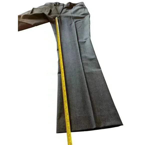 Pendleton Charcoal Gray Virgin Wool Trousers Pants Women 10 High Rise Pleated - Picture 4 of 9